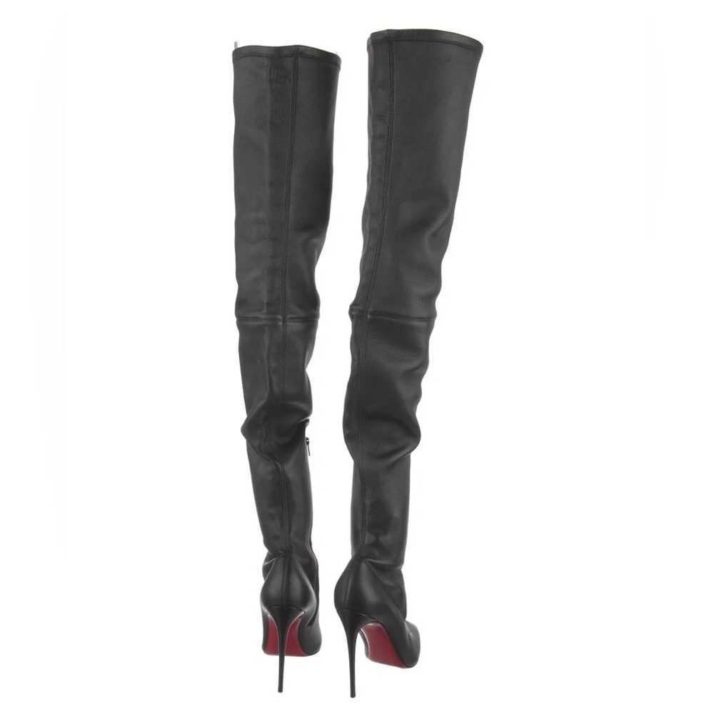 Christian Louboutin Kate Botta Alta Black Over the Knee Boots EU38.5/8 NEW $2500